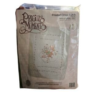 Precious Moments Baby's Arrival Quilt Cross Stitch Kit 34"x43" 131-0001 Sealed